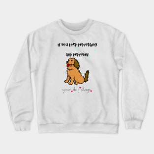 Giftideas with dog and saying Crewneck Sweatshirt